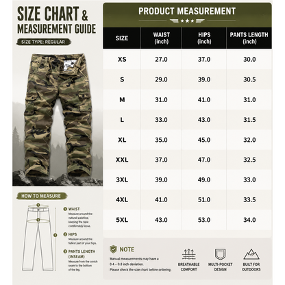 【LAST DAY SALE】Men's practical camouflage cargo pant