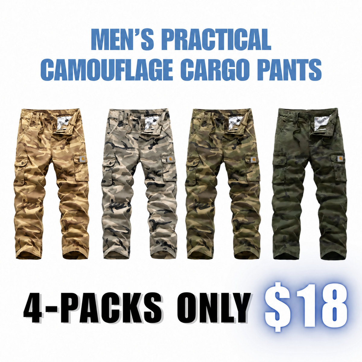 【LAST DAY SALE】Men's practical camouflage cargo pant