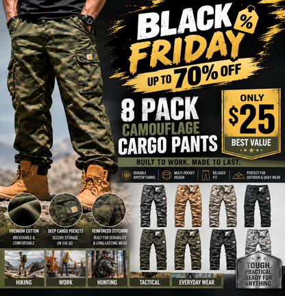 【LAST DAY SALE】Men's practical camouflage cargo pant