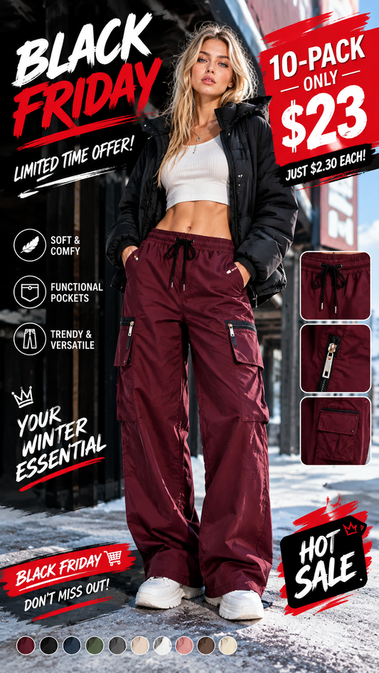 ⚡FINAL SALE 🔥Women's lightweight loose cargo pants with multiple pockets